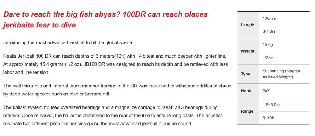 DUO Realis Джеркбейт 100 DR Суспендер Приманка AHA0011 (7792)