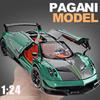 Новый 1:24 Pagani Huayra BC Модель автомобиля Игрушки Литой сплав Амортизация Инерционный звук Свет Моделирование гоночный автомобиль Подарок для мальчика