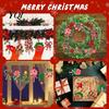 Wooden Christmas Tree Pendants 16 Pcs Lollipop Ornaments, Red Green Striped Peppermint Swirl Candy Cane Hanging Decorations Decoration, Colorful