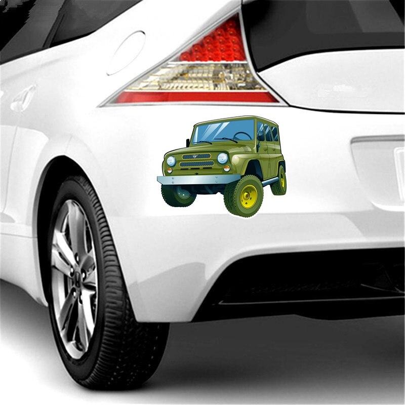 Три Мишки WCS683 13x16,2 см зеленый УАЗ Hunter наклейка на автомобиль забавные красочные наклейки на автомобиль авто наклейки