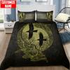Текстиль для дома Tmarc Tee Viking Fenrir Wolf Комплект постельного белья Пододеяльник Постельный комплект