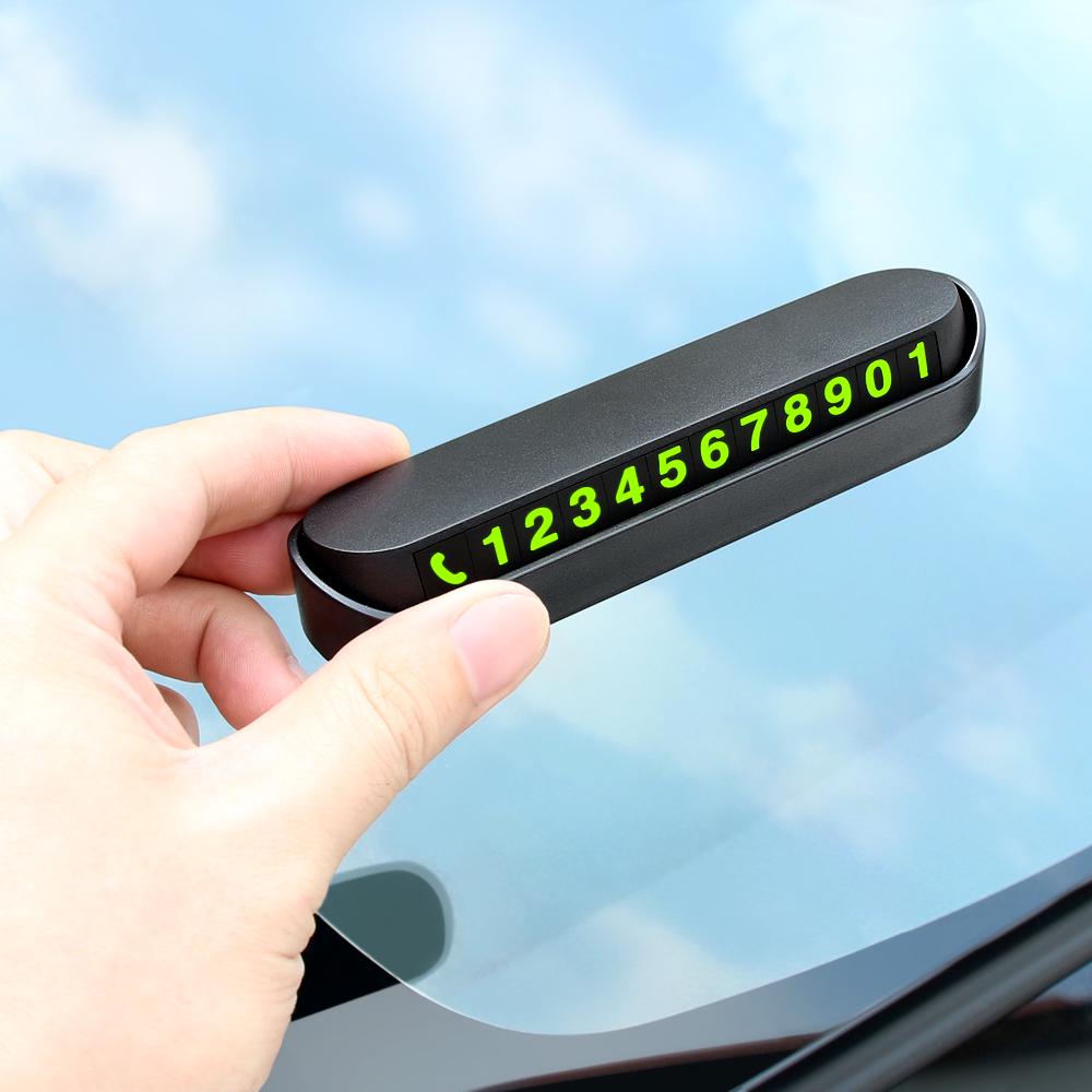 Стайлинг автомобиля, светящаяся временная парковочная карта, номер телефона, наклейка на автомобиль для Ford Focus 2 3 1 Fiesta Mondeo MK4 Transit Fusion Kuga Ranger