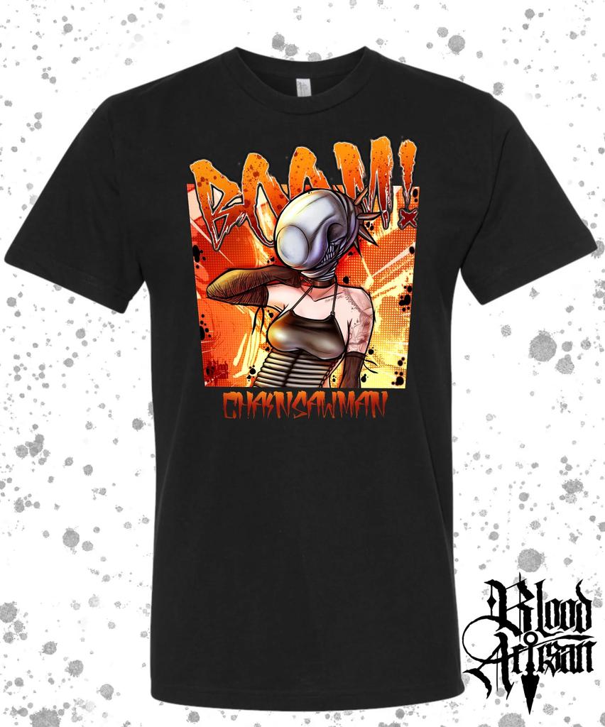 Chainsaw Unisex Anime Graphic T Shirt 2026 Summer Unisex Loose Fit Cotton Short Sleeve Streetwear Casual Tee for Cosplay Daily Wear