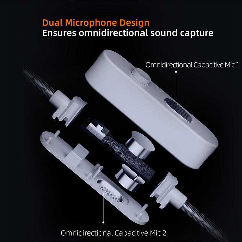 KZ Cable 3.5mm Silver Plated Upgrade Earphone Cables With Dual Mic C PIN IEM Wire For Castor AS16 ZS10 PRO X EDX ZSN PRO 2 D-Fi
