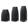 Long Tassel Skirt  Belt Gypsy Belt Adjustable Skirt  PU Leather Waist Belt
