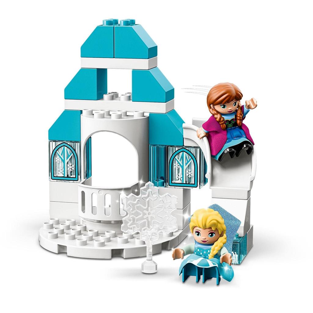 LEGO Duplo Frozen Ice Castle Рождественский подарок Рождество 10899 Игрушечный блок Подарок для младенцев Кукла Замок для младенцев Кукла для мальчиков и девочек от 2 лет и старше Светящаяся!