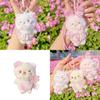 Cherry Blossom Bear Rabbit Cat Plush Keyring For Teen Girls And Collectors