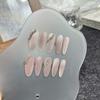 HANDMADE Artificial Nail Long Oval Cat Eye Gradient Phototherapy Nails Fake Nails Reusable and Removable Nails