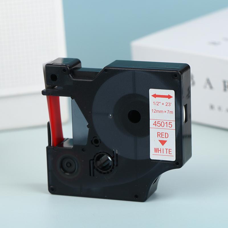 Многоцветные ленты для принтера этикеток Самоклеящиеся этикетки Водонепроницаемые и устойчивые к царапинам D1 6/9/12/19/24 мм