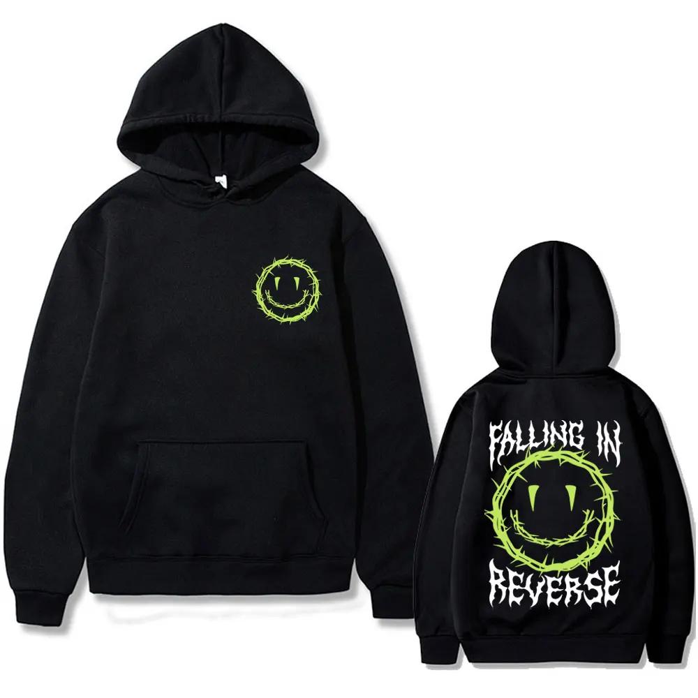 Rock Band Falling in Reverse Graphic Hoodie Men Women Clothing Fashion Casual Oversized Sweatshirt Male Hip Hop Vintage Pullover