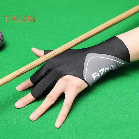 1 шт. Перчатка для бильярда с эластичной застежкой-лентой, регулируемый дизайн, нескользящая, для левой руки, 3 пальца, для бильярда