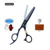 SANGELAR 6 Inch Left-handed Professional Hair Scissors, Magical for Girls' Hair Trimming,Dog Grooming Scissors Can Be Used As Pet Styling Tool