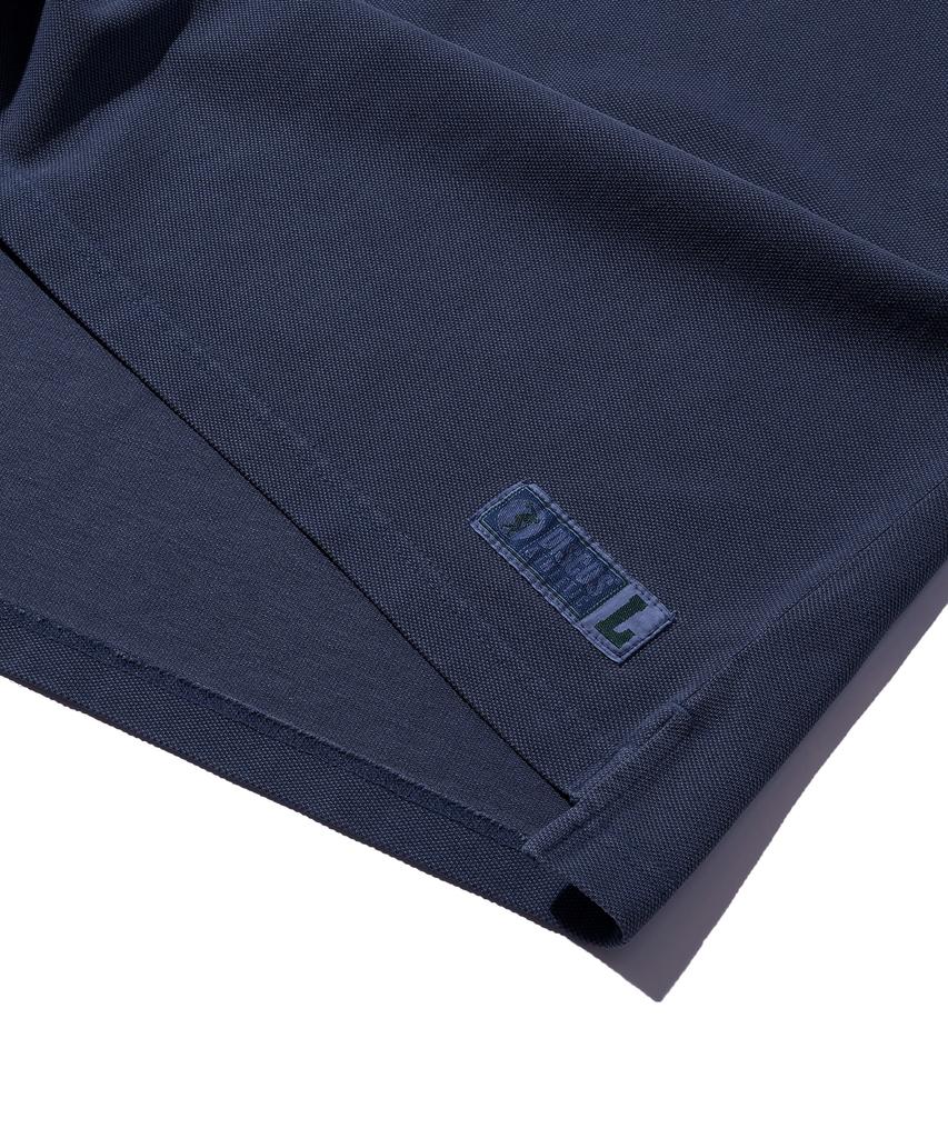 DISCUS ATHLETIC Pique Regular Fit Blank Polo Shirt Washed Navy