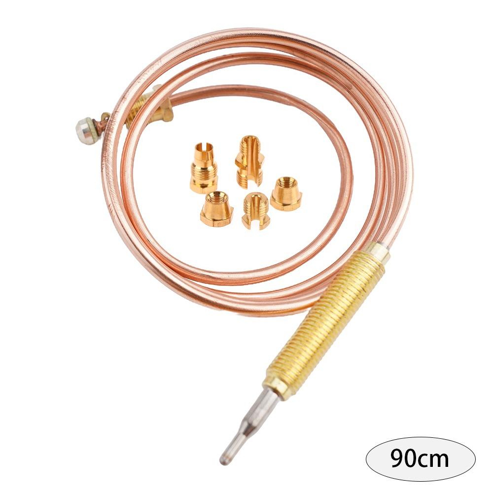 1Set M6 Thermocouple Replacement Set 60/90/120/150cm Universal Thread Gas Stove Probe Gas Valve Induction Line