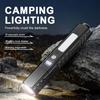 EDC LED Pocket Flashlight with Magnetic Type-C Rechargeable Torch with Side Light Digital Display Outdoor Waterproof Work Lamp