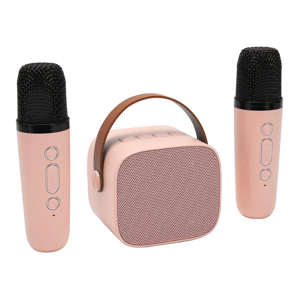 Караоке-машина, многофункциональная портативная стереосистема Bluetooth с 2 беспроводными микрофонами
