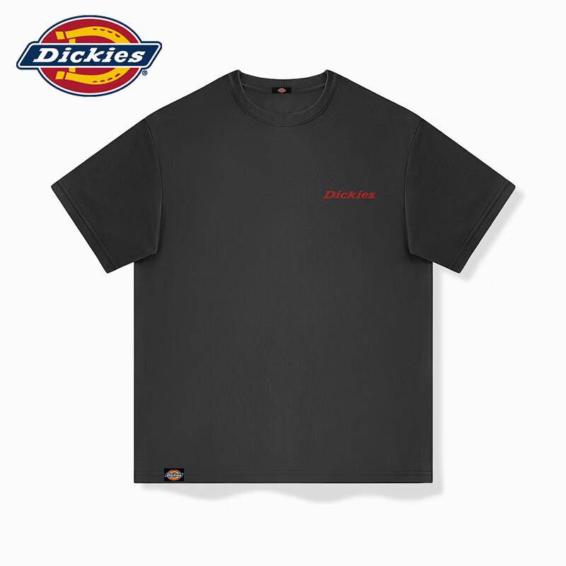 Мужская футболка Dickies в американском ретро стиле с принтом красного логотипа