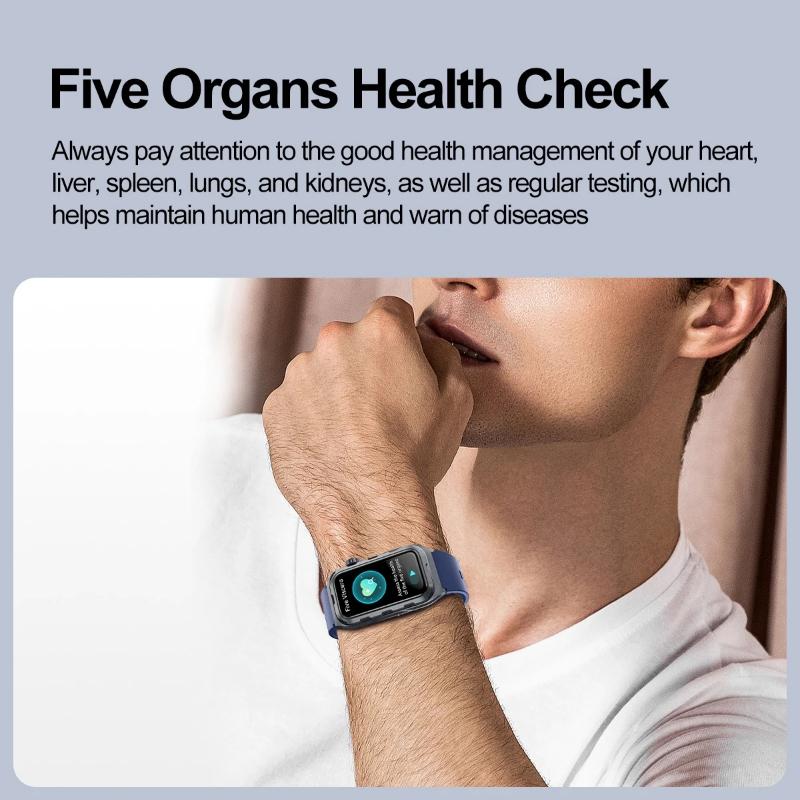 2025 Новые Пульсовая Терапия Микро Физическое Обследование Умные Часы Мужские ЭКГ+ФПГ Кислород в крови Жир в крови Кровяное Давление Браслет Здоровья
