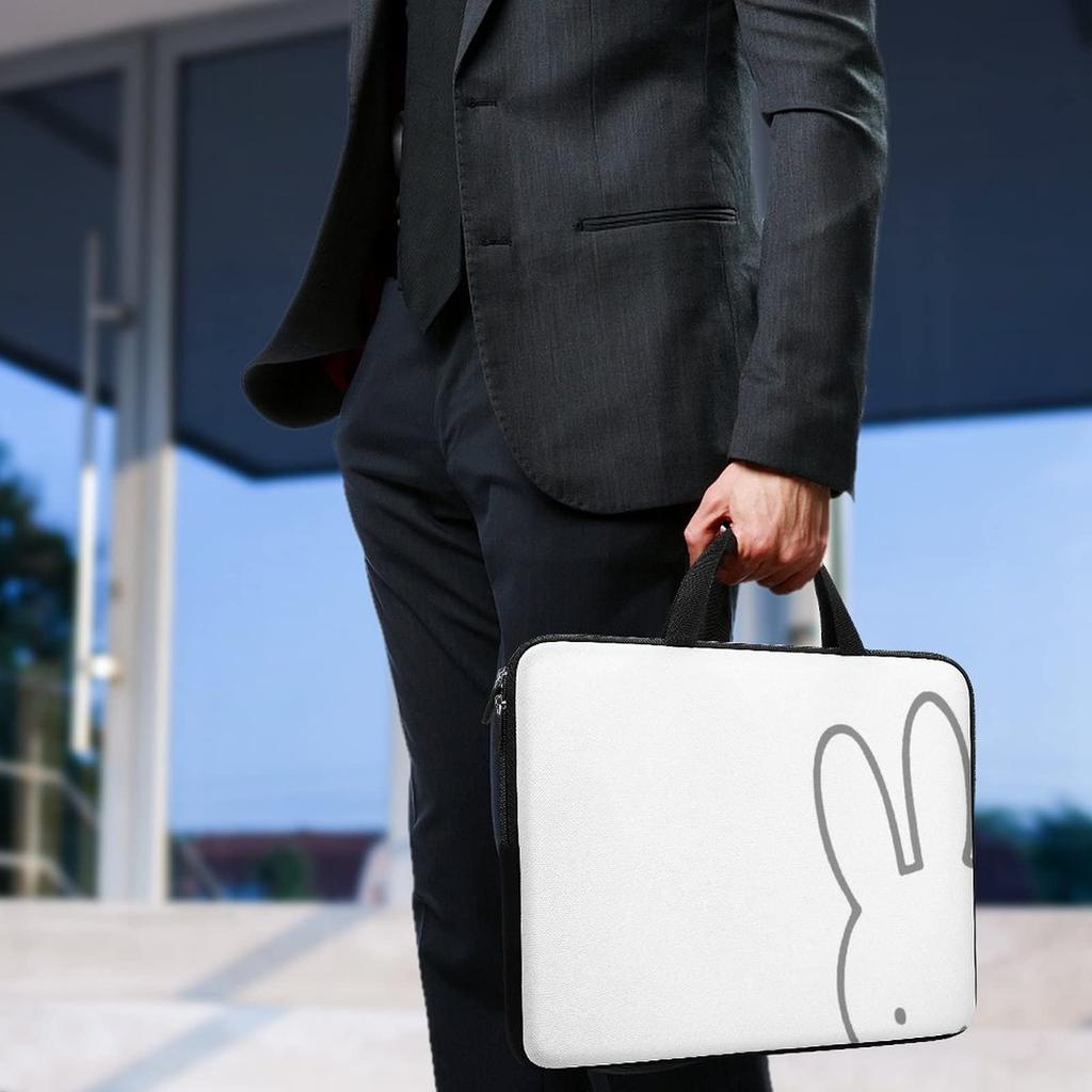 Miffy Laptop Laptop Perfect for and Long x 24cm Case, 10-17 inch, Waterproof, Shock-Absorbent, Sleeve, Commuting, School, Business, Unisex, Stylish,