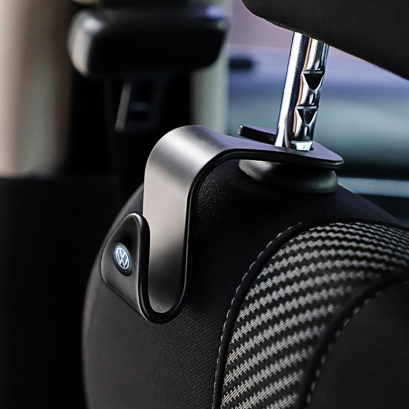 2Pcs Car Hooks Rear Seat Holder Storage Bracket For VW Golf Polo Tiguan Touran Jetta Passat CC T5 GTI Scirocco Caddy Transporter zg2