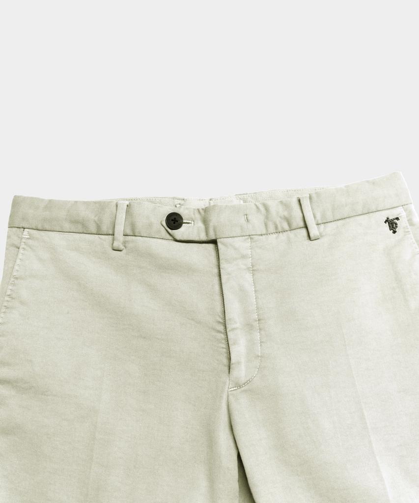 BIRBANTE Natural Garment-Dyed Stretch Pants - Ecru