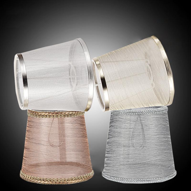 Современный абажур для потолка, прозрачный абажур из текстурированной ткани, прозрачный абажур в виде барабана, потолочный светильник, чехол для домашнего декора