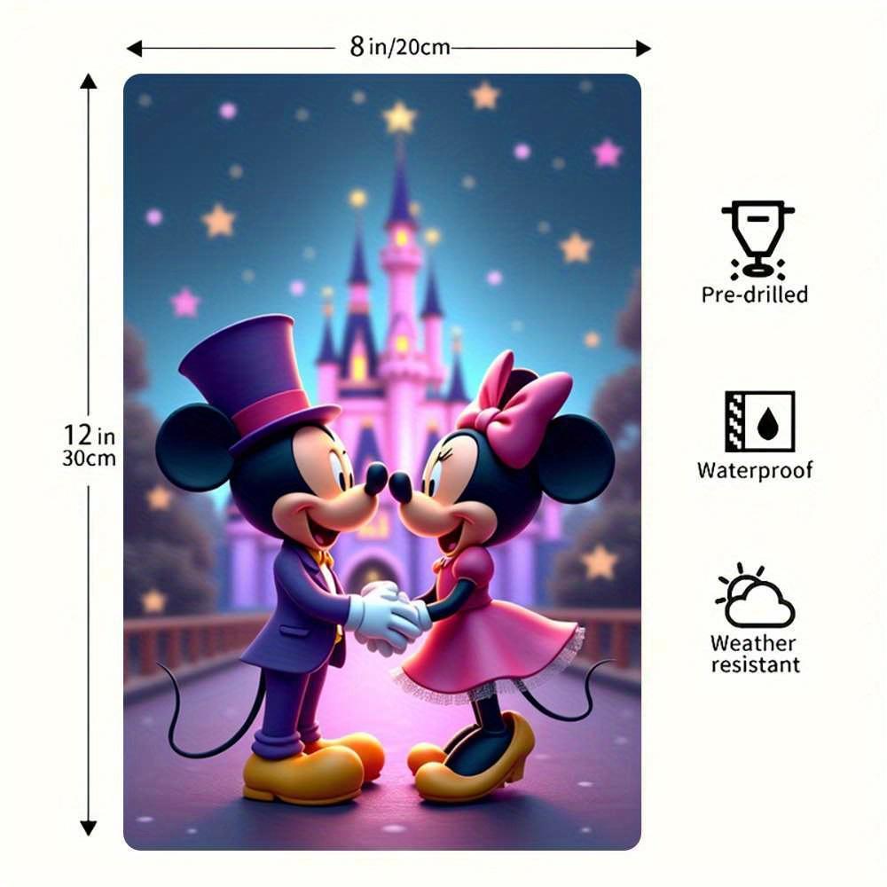 Miniso Mickey Colorful & Creative Bar Metal Sign, Retro Plaque, Sign, Alcohol Drinker, Pub, Club, Kitchen Wall Decoration