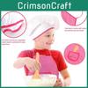 Complete 26 Piece Kids Kitchen Baking Set With Colorful Apron Chef Hat And Accessories