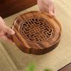 Water Storage Bearing Wood Tea Tray Walnut Wood Small Teapot Holder Dry Brewing Tea Table  Coffee