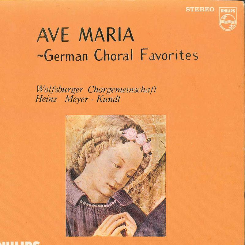 Пластинка 7 дюймов WOLFSBURGER CHORGEMEINSCHAFT HEINZ - Ave Maria Немецкие хоровые хиты SFX3527 PHILIPS Япония Классика Б/у