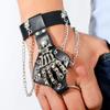 1 шт. панк-готические браслеты со скелетами для мужчин и женщин, пары, винтажные Diablo, ювелирные аксессуары для рождественской вечеринки