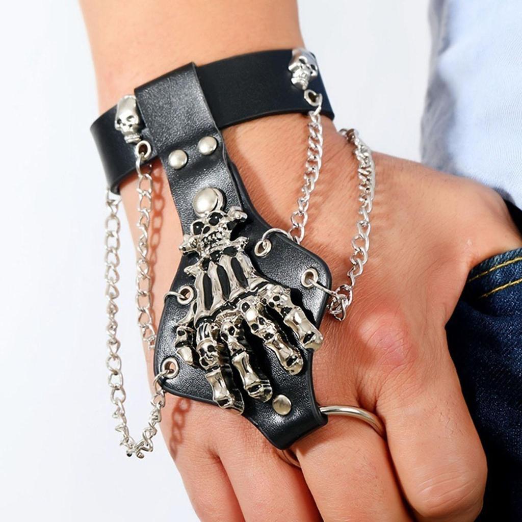 1 шт. панк-готические браслеты со скелетами для мужчин и женщин, пары, винтажные Diablo, ювелирные аксессуары для рождественской вечеринки