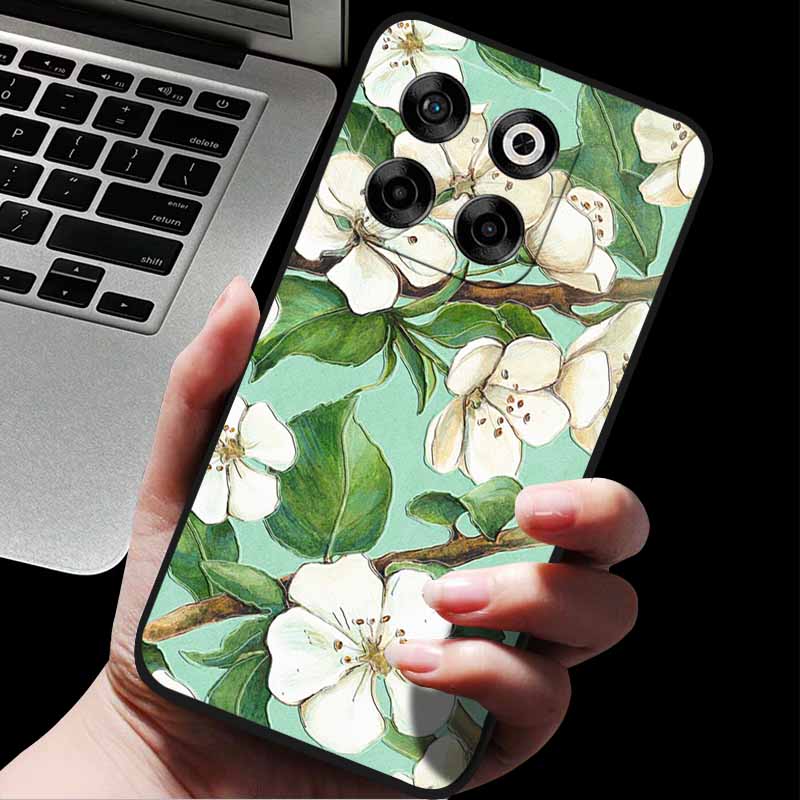 For ZTE Blade V70/Axon 70 3D Relief Flower Emboss Soft Silicone Back Cover For ZTE Nubia V70 Relief Emboss Case ZTE Blade V70 70
