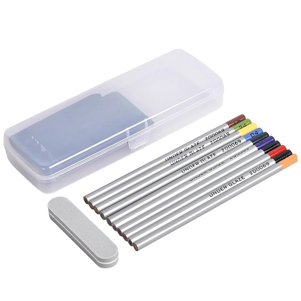 Jieoto 10 цветов Керамические художественные эскизы цветные карандаши DIY Керамическая глазурь мелки Керамическая живопись набор цветных карандашей, расписанный вручную