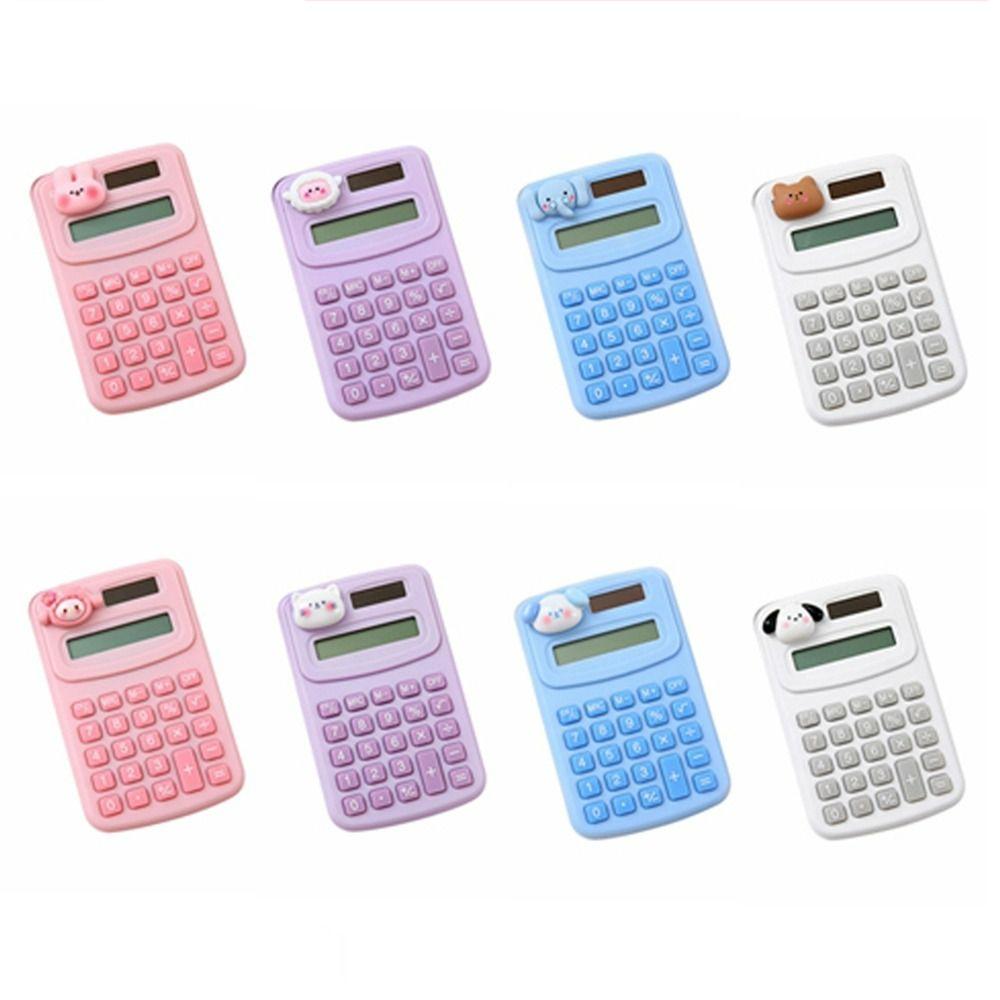 Милый мини-калькулятор 8-разрядный бухгалтерский калькулятор Высококачественный математический калькулятор Школа