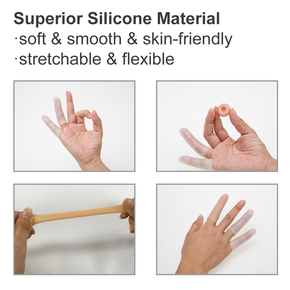 4 шт. силиконовые накладки на большой палец, силиконовый протектор для пальцев