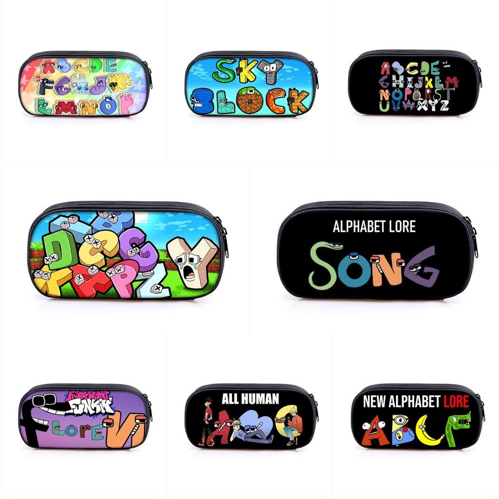 Пенал Alphabet Lore, большая вместимость, сумка-косметичка для студентов, подарок