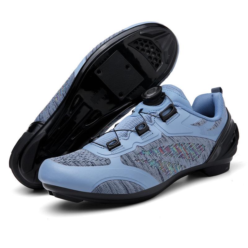 Foreign Trade Mesh Breathable Bicycle Shoes Cycling Shoes Men and Women Road Bike Lock Shoes Mountain Bike Shoes
