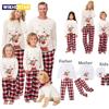 Рождественские пижамы Семейные комплекты в одном стиле Одежда для взрослых и детей Комплекты для сна с оленями на Рождество Комбинезон для новорожденного мальчика/девочки