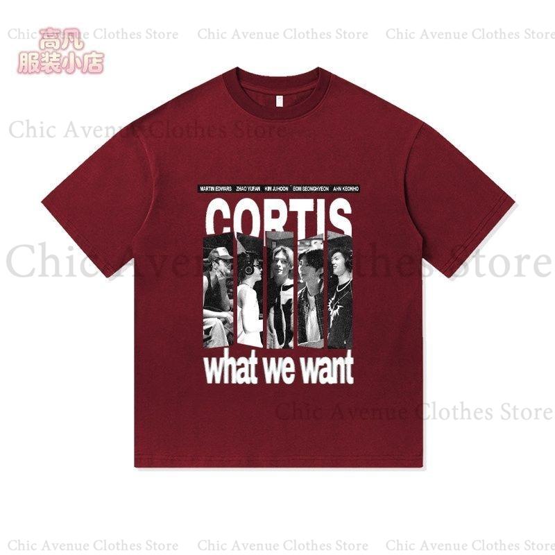 Хип-хоп Футболка серии Cortis для фанатов Хлопковая летняя футболка с коротким рукавом Повседневная одежда Футболка для унисекс Женщин Модные футболки