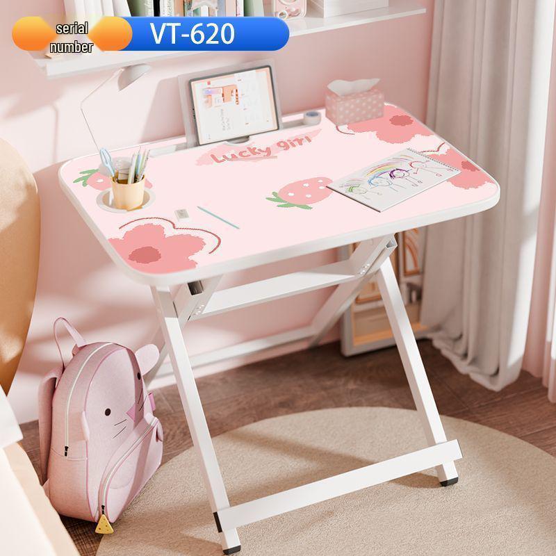 Детский портативный многофункциональный складной стол для учебы и набор стульев - Не требует установки