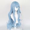 Профессиональный парик для косплея Rei, длинный волнистый синий парик для косплея, аниме EVA, парики для косплея, термостойкие парики из синтетических волос + шапочка для парика