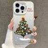 Серебряный чехол для iPhone 17 с изображением рождественской елки для Apple 15 Pro Max, 14 Pro, 13 и 16 Pro (Трансграничный)