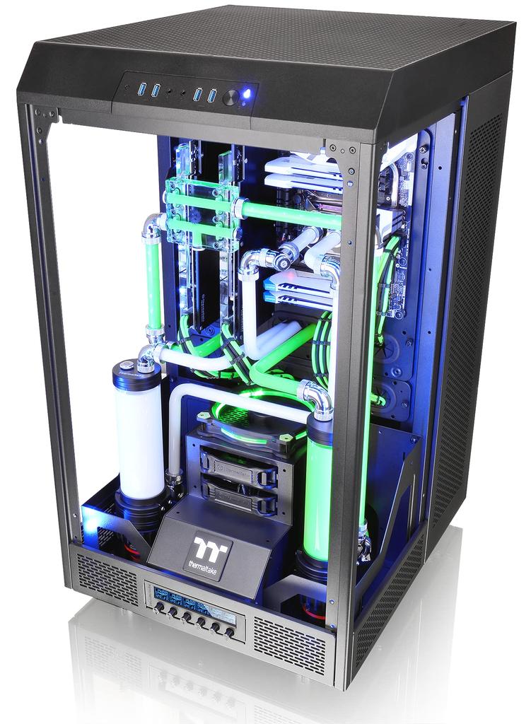 Thermaltake TT Premium The Tower 900 Корпус для ПК Full Tower Закаленное стекло CS6788 3-сторонний CA-1H1-00F1WN-00
