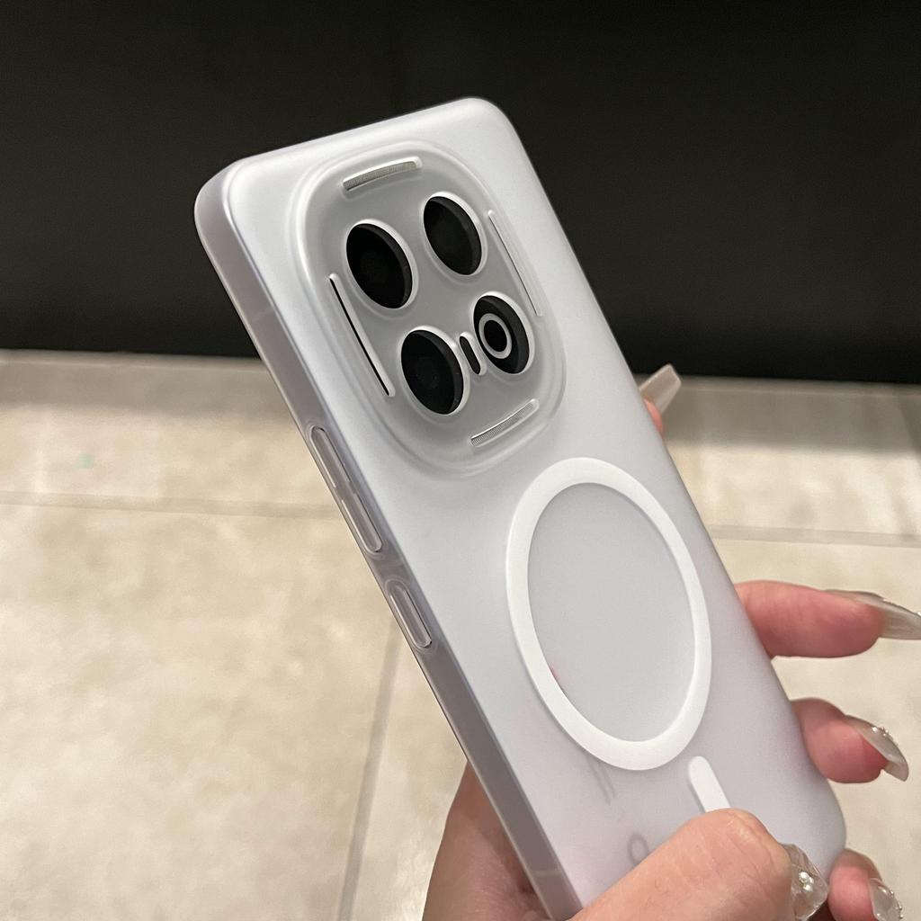 Чехол для VIVO iQOO 15 Простой Жесткий Магнитный Матовый Полуобернутый Защитный Чехол от Падения Для iQOO 13 Ударопрочный Бампер