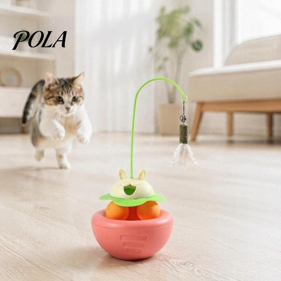Игрушка-перышко для кошек с кошачьей мятой, Интерактивная игрушка, Качающаяся кошачья мята, Стимуляция охотничьего инстинкта, Трек-шар для кошек, Саморазвлечение в помещении