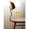 Solid wood backrest dining chair mortise and tenon iron art Nordic cherry wood medieval desk and chair stool home office study chair
