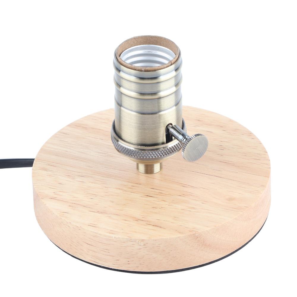 Dimmable Button Lamp Base E27 E26 Vintage Lamp Holder Easy Desk Lamp Cafe