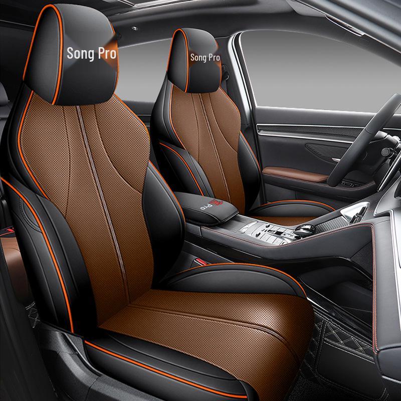 BYD Song PRO dm-i Universal Leather Car Seat Cushion: Four-Season Full Coverage