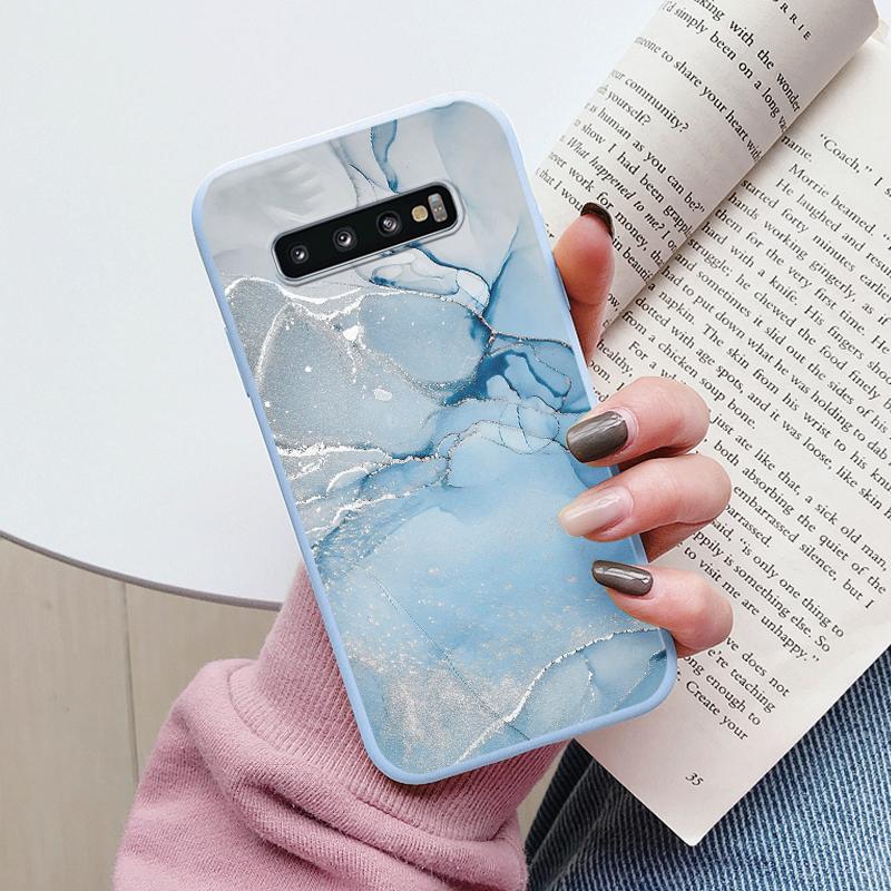 Цветной Роскошный Мраморный Чехол Для Samsung Galaxy S10 S 10 Plus S10E Fundas Мягкий ТПУ Защита Задняя Крышка Для Samsung S10 Ударопрочный